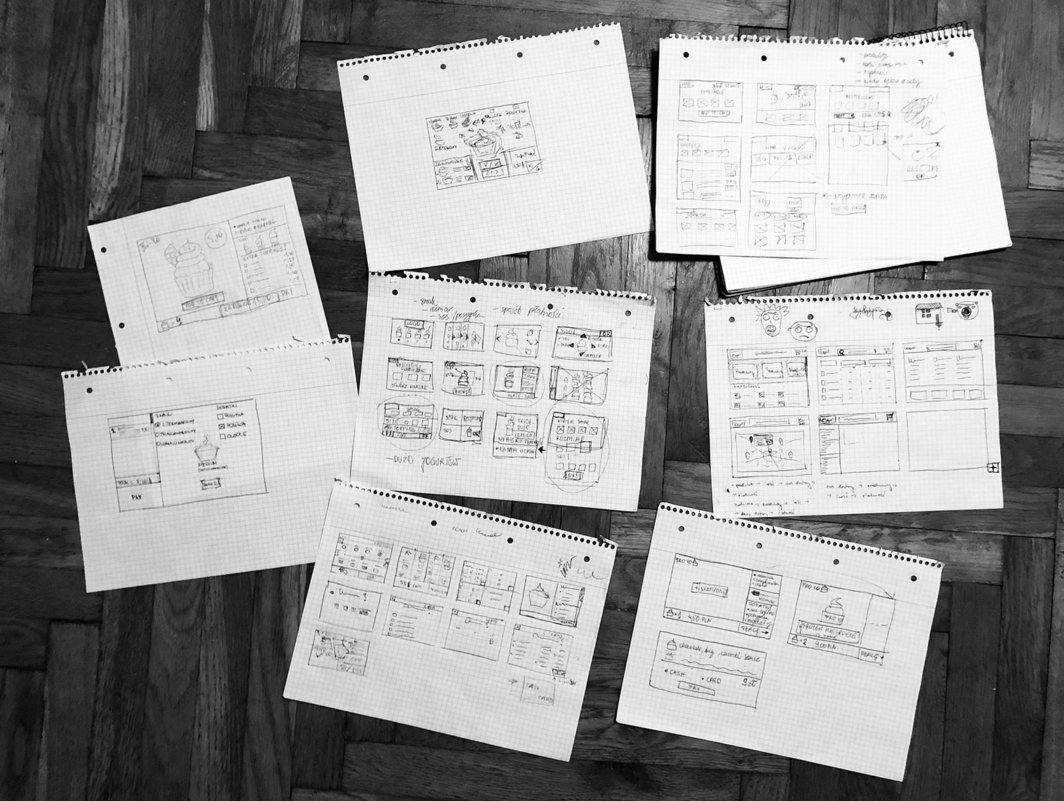 Sketching wireframes